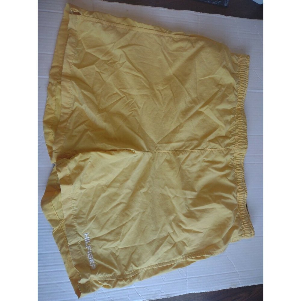 Vintage Tommy Hilfiger Yellow Swim Trunks Mens Size Med
